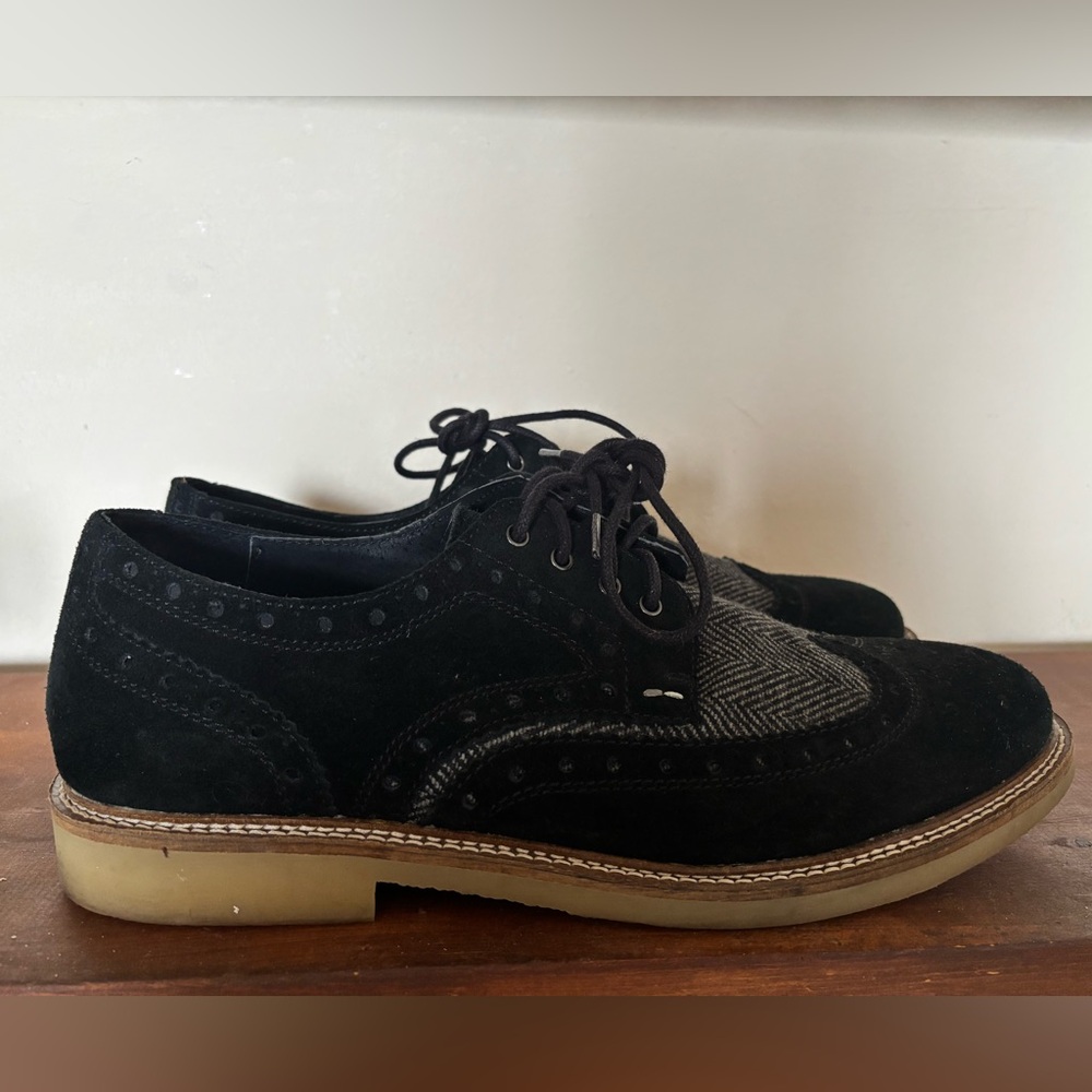 Aldo Black and Gray Leathee Oxford Shoes Men’s size:13